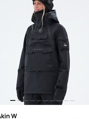 DOPE Black Ski & Snowboard Anorak Jacket